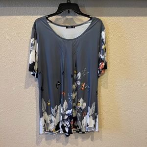 Lily 2xl steel grey tunic. EUC.